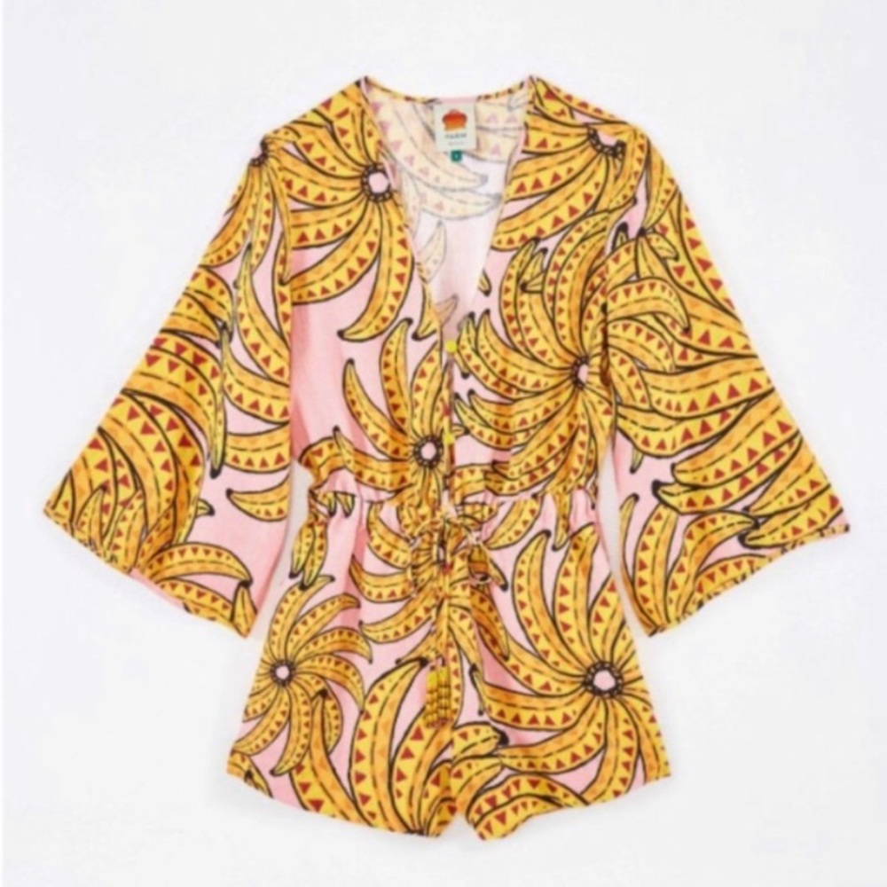 Anthropology/ farm rio summer time romper